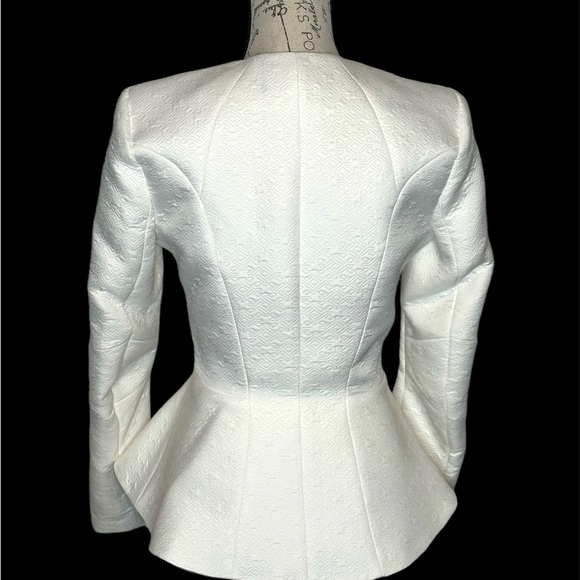 NWT Nordstrom‘s River Island Women Jackets Ivory Size 8 MSRP $495 - Picture 3 of 9